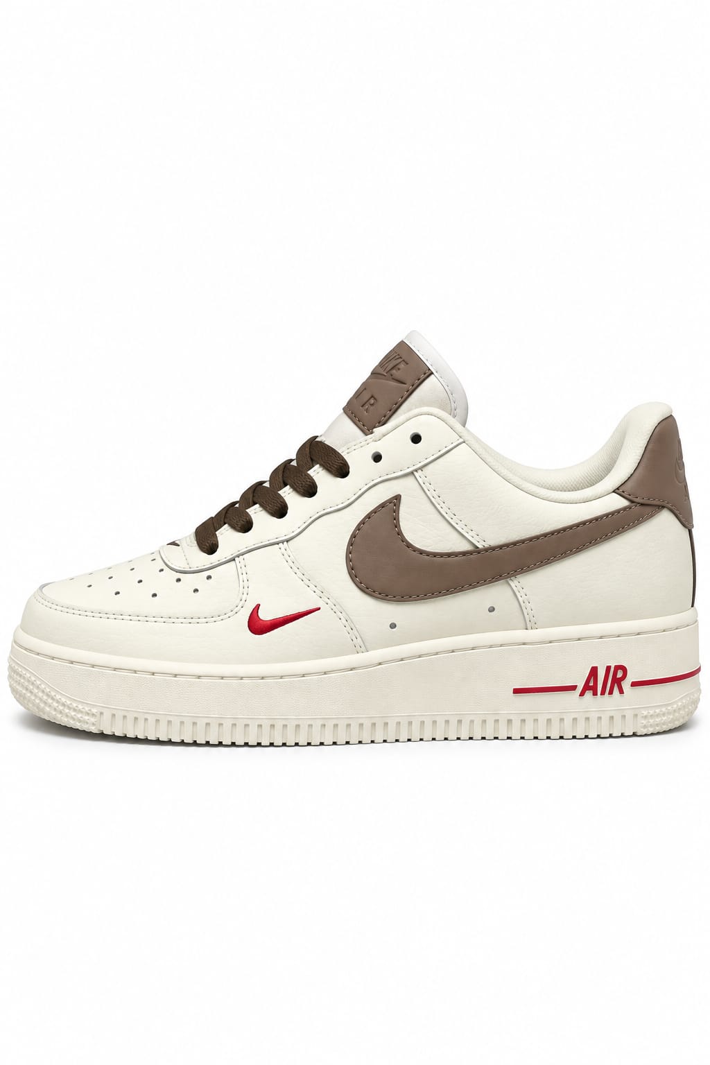 Nike Air Force 1 Low – Cream & Taupe Red Edition