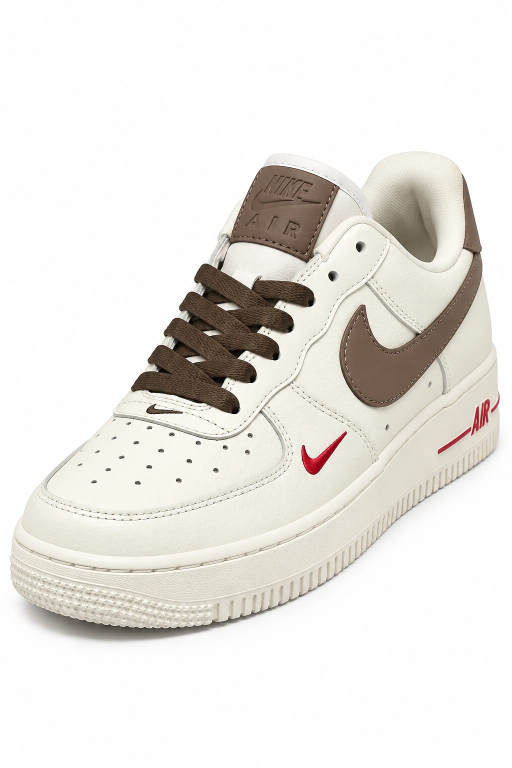 Nike Air Force 1 Low – Cream & Taupe Red Edition